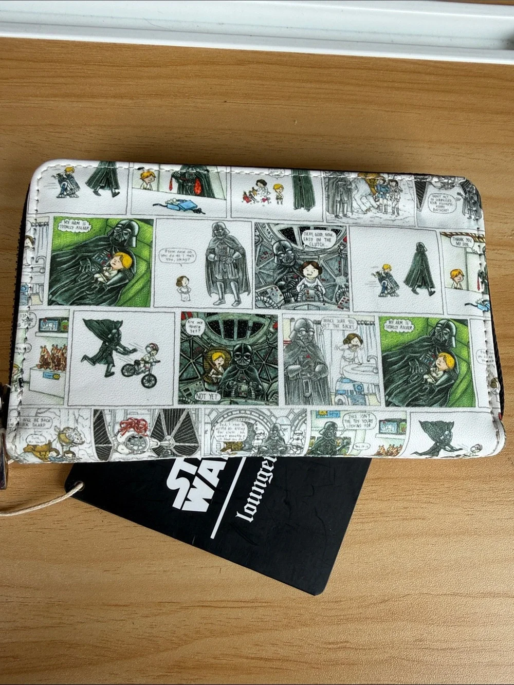 Loungefly Star Wars Comic Strip Wallet in White, Green, Black
